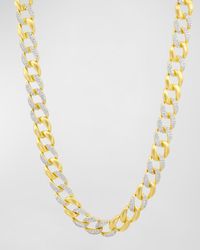 Freida Rothman - Pave Cubic Zirconia Chain-Link Necklace - Lyst