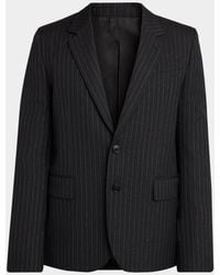 McQueen - Apos;S Metallic Hairline Stripe Single-Breasted Sport Coat - Lyst