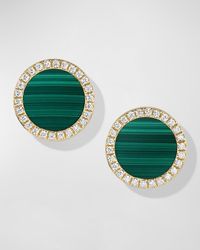 David Yurman - Dy Elements Stud Earrings With Gemstone And Diamonds In 18k Gold, 11mm - Lyst