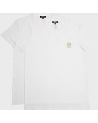 Versace - 2-Pack Cotton Logo T-Shirts - Lyst