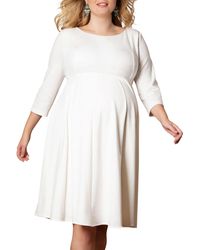 TIFFANY ROSE - Maternity Sienna 3/4-sleeve Ponte Roma Jersey Dress - Lyst