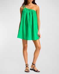 Seafolly - One-Shoulder Mini Dress - Lyst