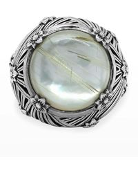 Stephen Dweck - Rutilated Quartz And Mother-of-pearl Ring, Size 7 - Lyst