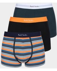 Paul Smith - Apos;S Solid Stripe Mix 3-Pack Boxer Briefs - Lyst