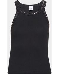 RE/DONE - Multi-Stud Ribbed Tank Top - Lyst