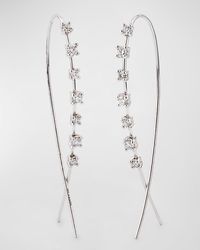 Lana Jewelry - Solo Mini Narrow Upside Down Hoop Earrings With Diamonds, 41Mm - Lyst