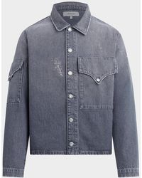 Hudson Jeans - Apos;S Denim Flap-Pocket Shirt Jacket - Lyst