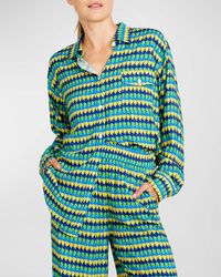 Terez - Margarita Crochet Rayon Button-Front Shirt - Lyst