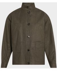 Loro Piana - Jaylon Structured Linen Wool Field Jacket - Lyst