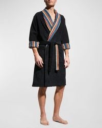 Paul Smith - Artist Stripe Towelling Dressing Gown Robe - Lyst