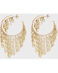 Lana Jewelry - 14K Blake Fringe Hoop Earrings - Lyst