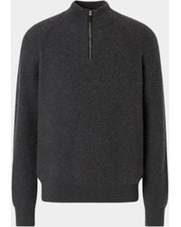 ZEGNA - Apos;S 14Gg Oasi Cashmere Mock Neck Quarter-Zip Sweater - Lyst