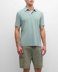 Fedeli - Frosted Cotton Pique Polo Shirt - Lyst