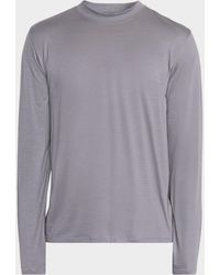 Sease - Apos;S Easy-Care Wool Jersey Long-Sleeve T-Shirt - Lyst