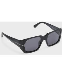 Tom Ford - Logo Square Acetate Sunglasses - Lyst