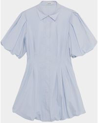 Jonathan Simkhai - Cleo Balloon Pintuck Mini Dress - Lyst