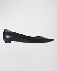The Row - Claudette Leather Ballerina Flats - Lyst