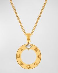 BVLGARI - 18K Diamond Pendant Necklace - Lyst