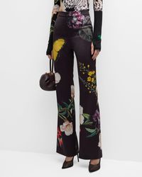 Alice + Olivia - Ronnie High-Rise Straight-Leg Trousers - Lyst