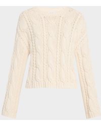 NAADAM - Cable-Knit Luxe Cotton Crewneck Sweater - Lyst