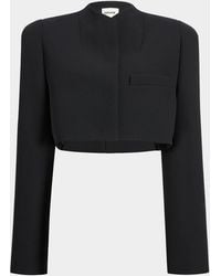 KHAITE - Samo Crop Single-Breasted Jacket - Lyst