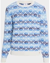 CASABLANCA - Apos;S Monogram Knit Crewneck Sweater - Lyst
