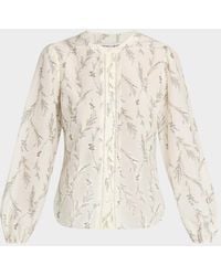 Veronica Beard - Emiko Floral Blouse - Lyst