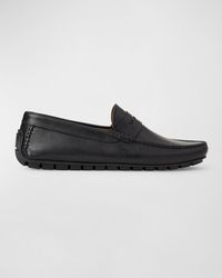 Bruno Magli - Xane Leather Driver Penny Loafers - Lyst