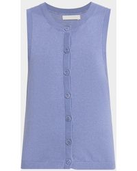 SABLYN - Mia Button-Front Knit Tank Top - Lyst