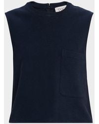 Twp - Cropped French Terry Muscle Tank - Lyst