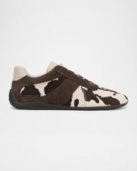 Vince - Solaris Calf Hair Slim Trainer Sneakers - Lyst