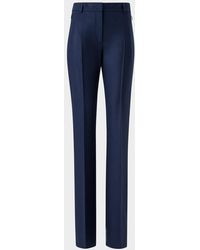 Akris - Marilyn Wool Stretch Flannel Bootcut-Leg Ankle Pants - Lyst