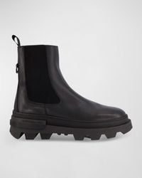 Karl Lagerfeld - Leather Lug Sole Chelsea Boots - Lyst