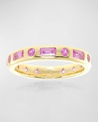 Stevie Wren - The Moxie 18k Pink Sapphire Eternity Ring - Lyst