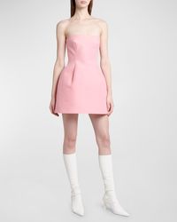 Marni - Strapless Fit-And-Flare Mini Dress - Lyst