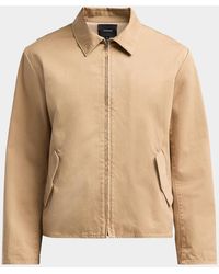 Vince - Apos;S Brushed Twill Full-Zip Shirt Jacket - Lyst
