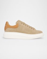 McQueen - Oversized Suede Low-Top Sneakers - Lyst