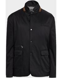 Kiton - Apos;S Wool Full-Zip Shirt Jacket - Lyst