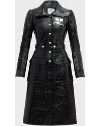 Courreges - Reedition Vinyl Belted A-Line Trench Coat - Lyst