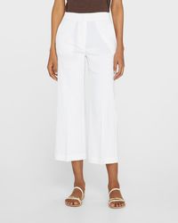 Theory - Terena Cropped Wide-Leg Pants - Lyst