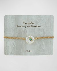 Tai - Baroque Pearl Handmade Birthstone Bracelet - Lyst