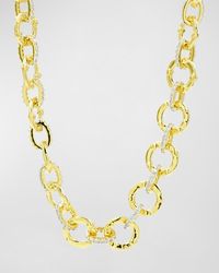 Freida Rothman - Cubic Zirconia Chain Link Necklace - Lyst
