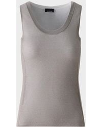 Akris - Two-Tone Grid Knit Tank Top - Lyst