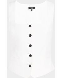 Rag & Bone - Mariana Linen Vest - Lyst