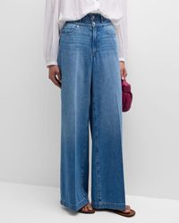 PAIGE - Portia Double Waistband Jeans - Lyst