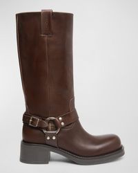 Nero Giardini - Leather Harness Biker Boots - Lyst