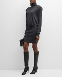 SER.O.YA - Alexandria Knit Turtleneck Mini Dress - Lyst