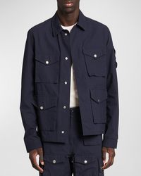 Givenchy - Cotton Ripstop Multi-Pocket Shirt - Lyst