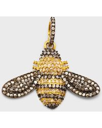 Margo Morrison - 18K Vermeil And Sterling Diamond Bee Charm - Lyst