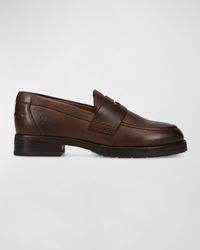 Frye - Melissa Leather Lug-sole Penny Loafers - Lyst